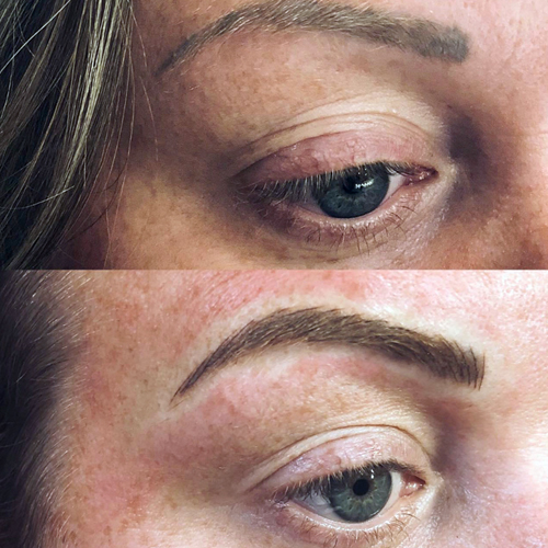 microblade brows fill tattoo