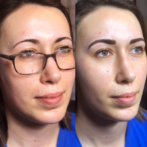 microblade brows fill tattoo